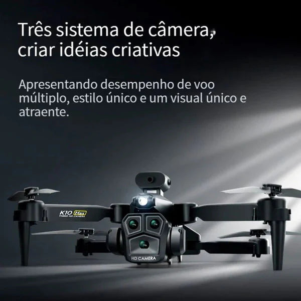 Drone Profissional com Câmera 8K UltraHD Gps Wifi e Desvio Automático - K10 Max