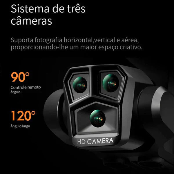 Drone Profissional com Câmera 8K UltraHD Gps Wifi e Desvio Automático - K10 Max