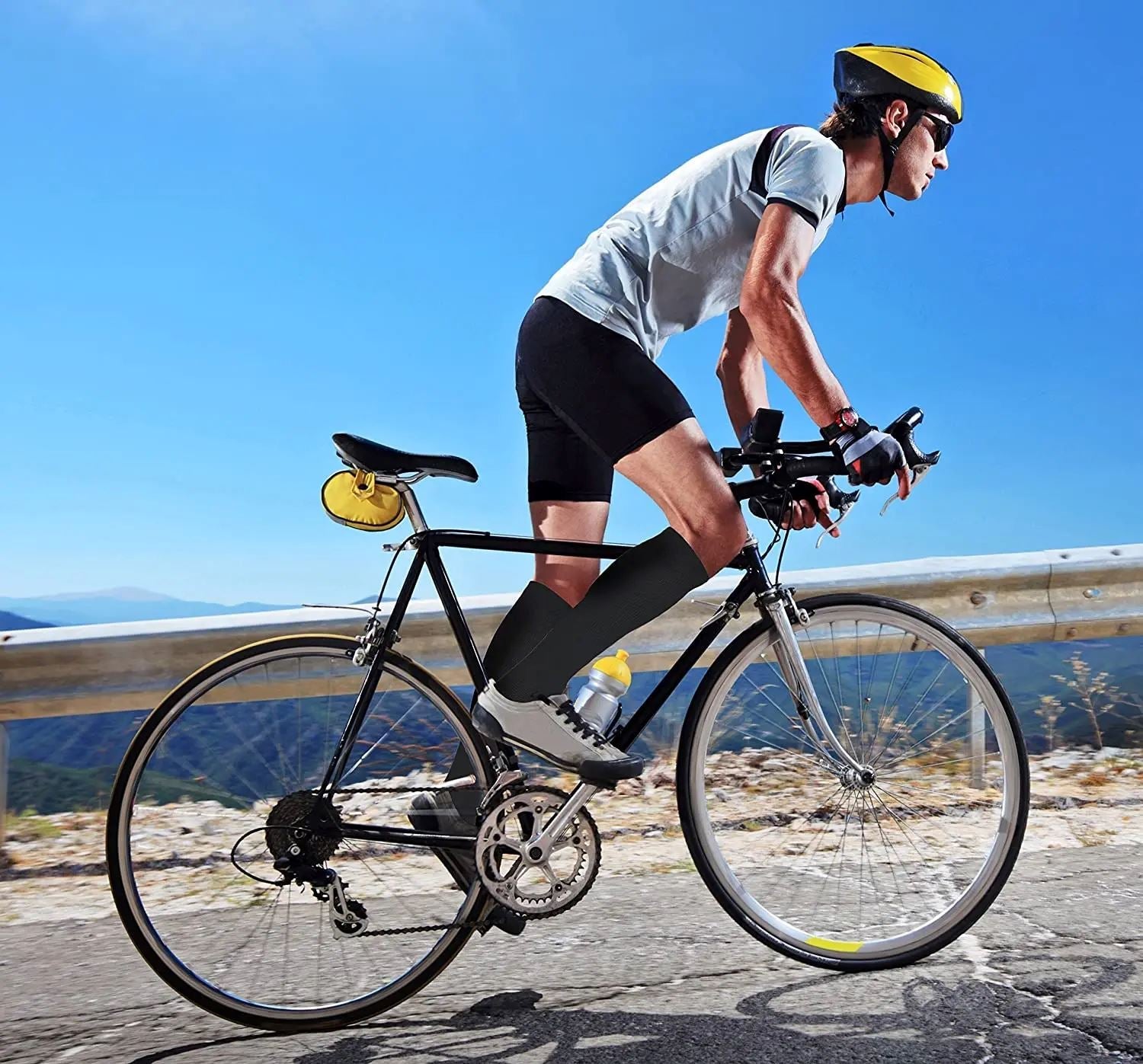 Kit 3 Pares de Meia Compressão 20-30 mmHg - Pretas