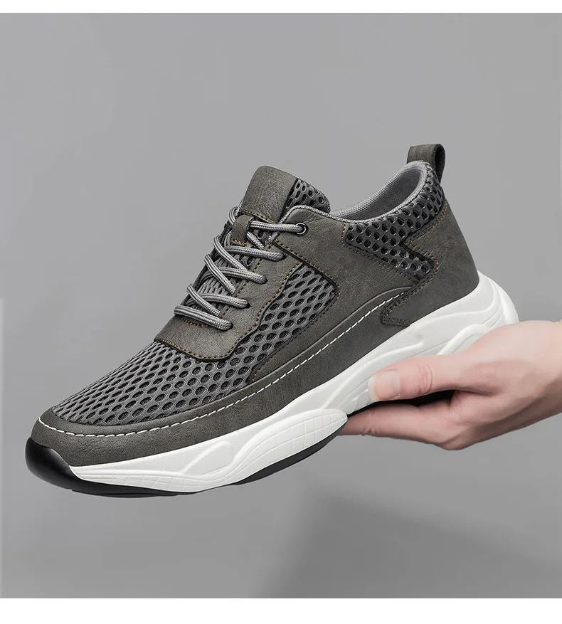 Tênis Respirável Masculino Eleva Altura – Conforto Ortopédico