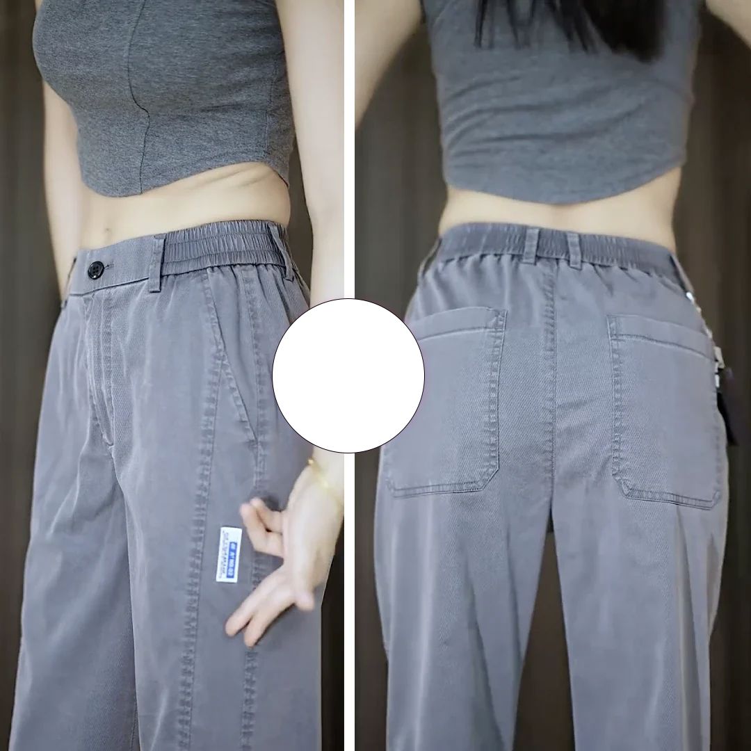 Calça Feminina Aurora em Malha de Seda Gelo e Poliéster (Sua Nova Peça Favorita!)