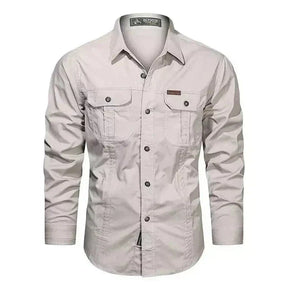 Camisa Masculina Manga Longa Militar