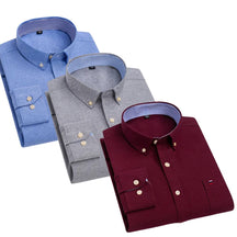 Kit Camisa Oxford Masculina de Manga Comprida [Pague 1 Leve 3]