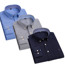 Kit Camisa Oxford Masculina de Manga Comprida [Pague 1 Leve 3]