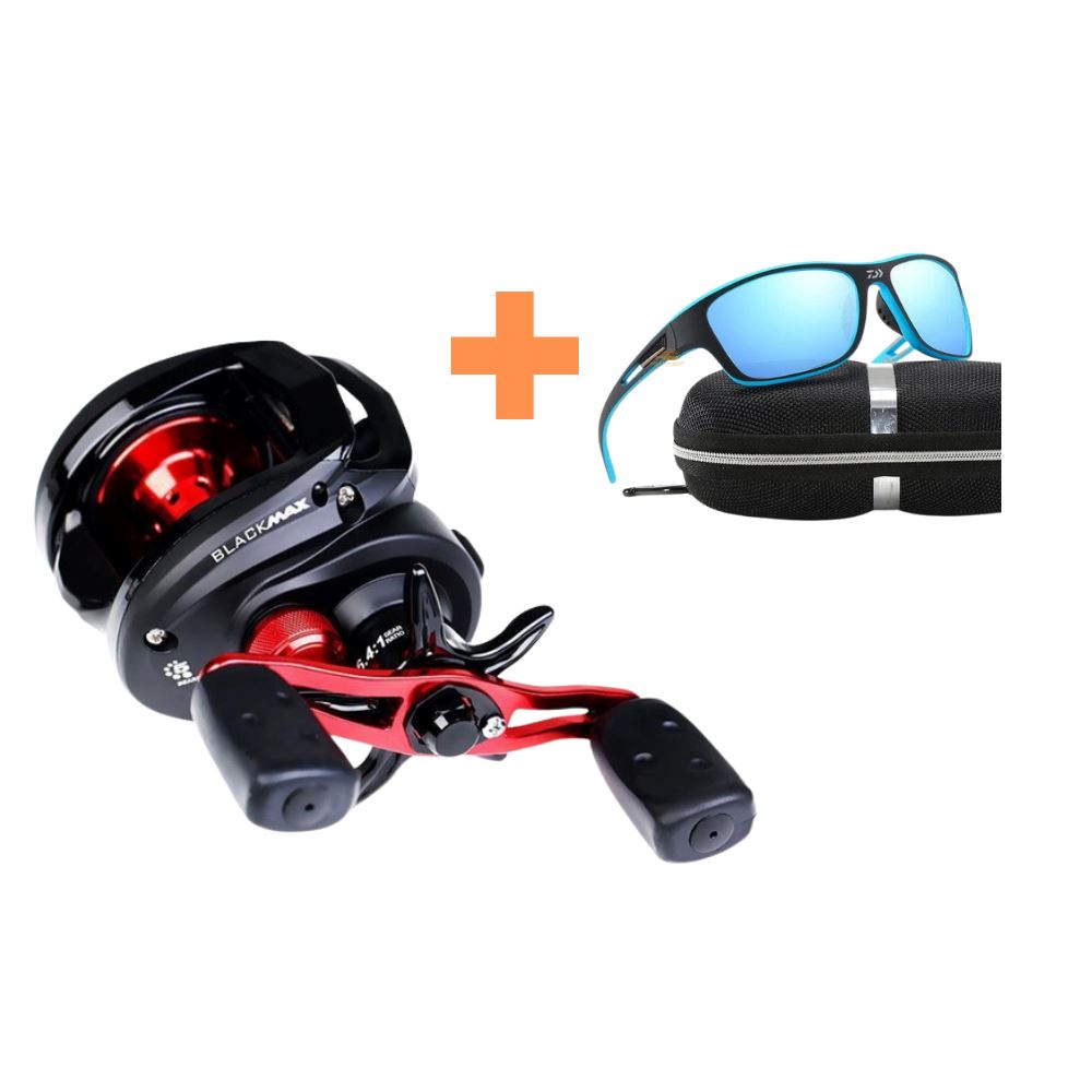 Carretel de Fundição ABU + Brinde: Óculos de Pesca Polarizado