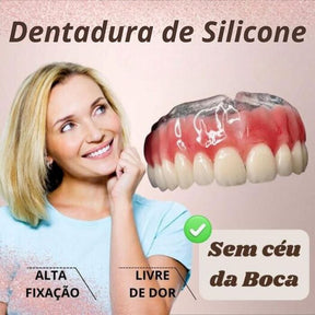 Dentadura de Silicone FIX | Universal e Ajustável