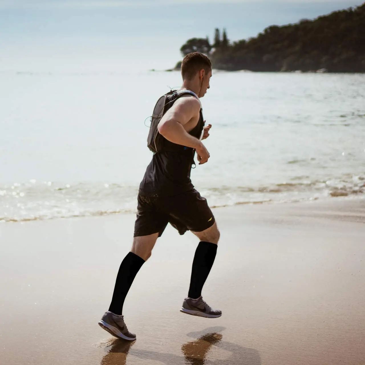 Kit 3 Pares de Meia Compressão 20-30 mmHg - Pretas