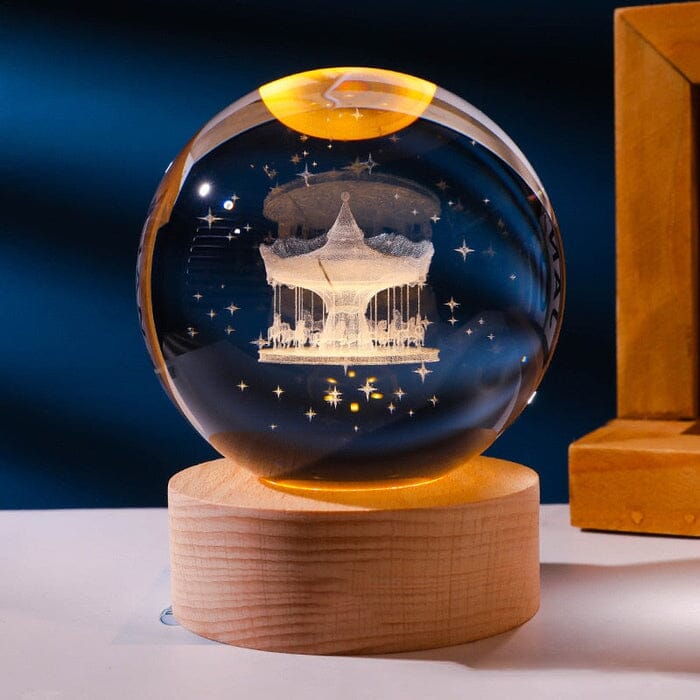 Luminária Decorativa Espacial 3D - Cosmic Glow