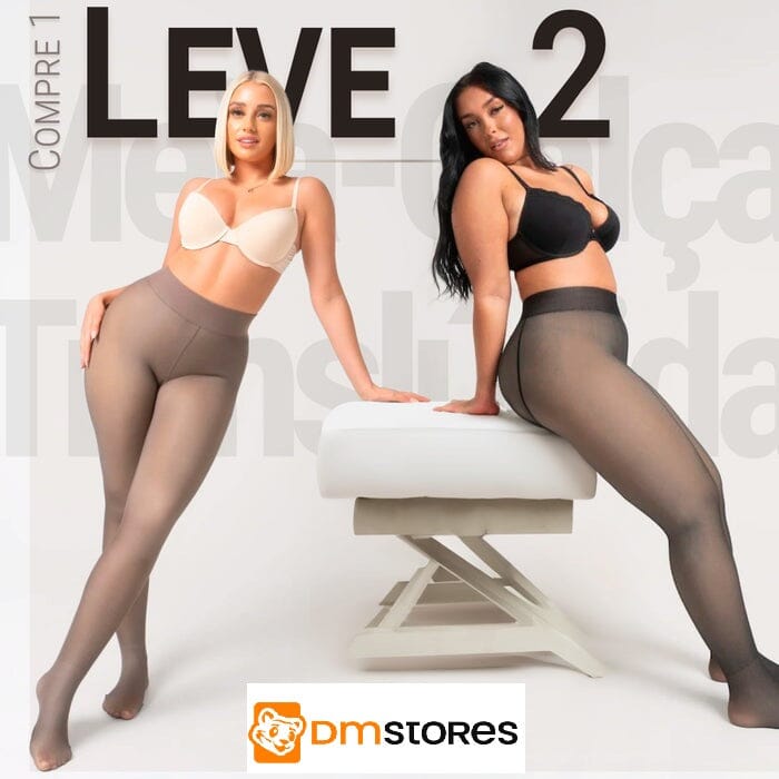 Meia-Calça de Lã Translúcida - Pague 1 e Leve 2